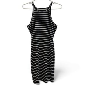 NWOT Black and White Striped Dress